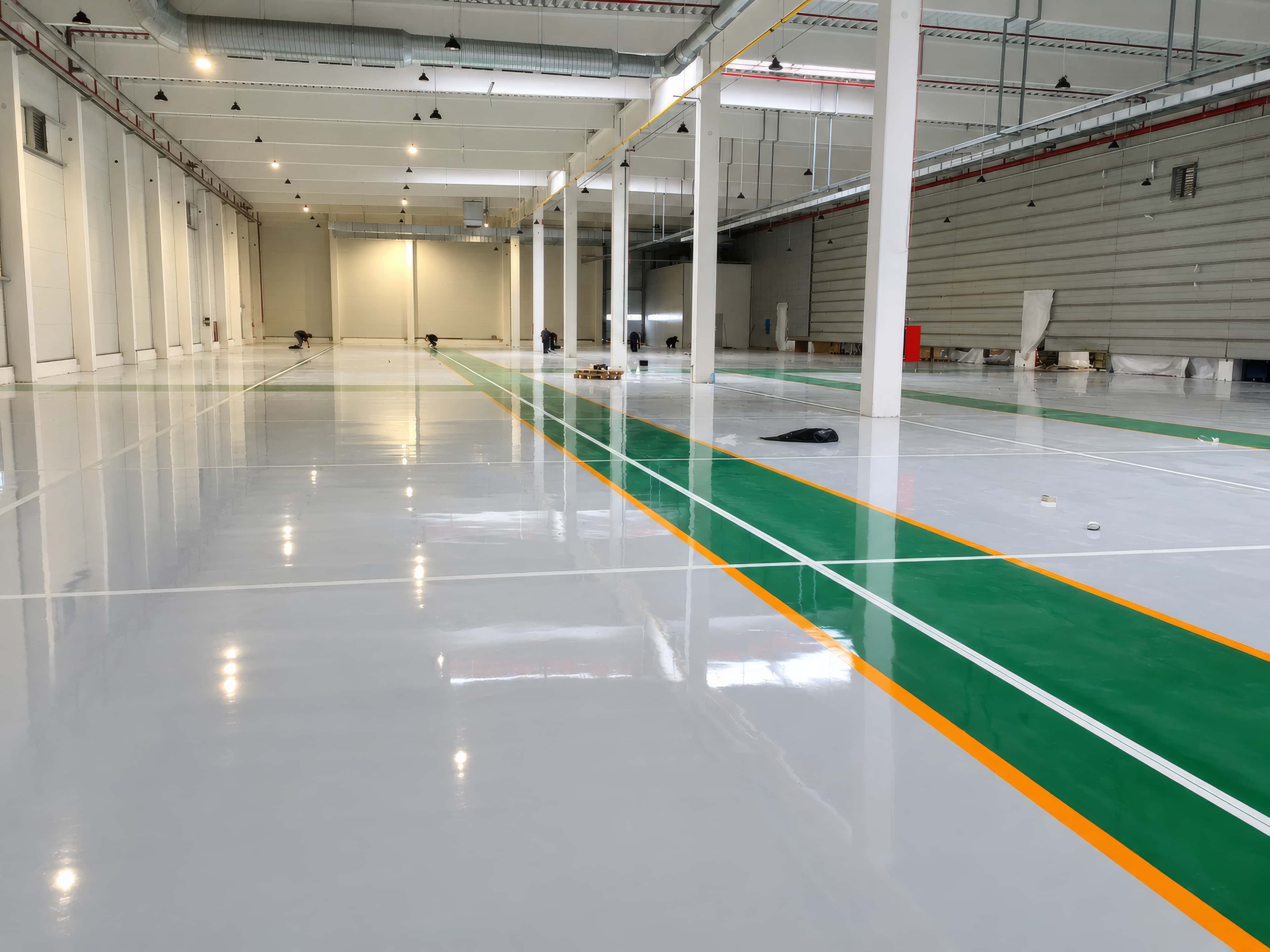 Liaty epoxidový povrch podlahy v prevádzke HANON Ilava